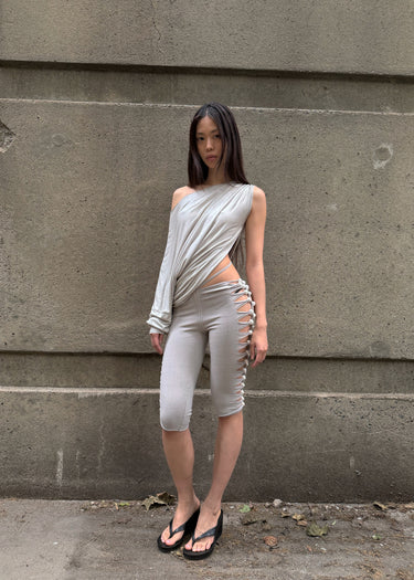 Draped Asymmetric Top - Stone