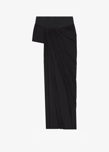 Draped Skirt Short - Black
