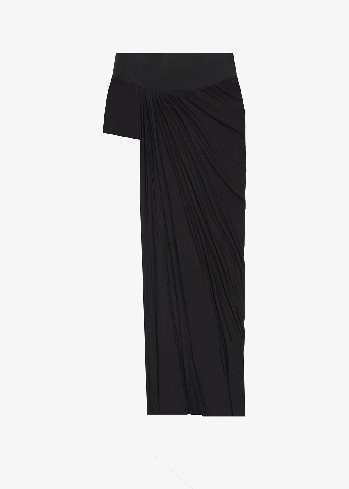 Draped Skirt Short - Black | Shawna Wu