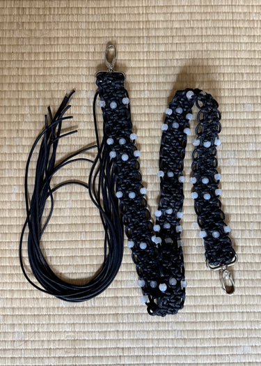Handknot Bag Strap - White Agate