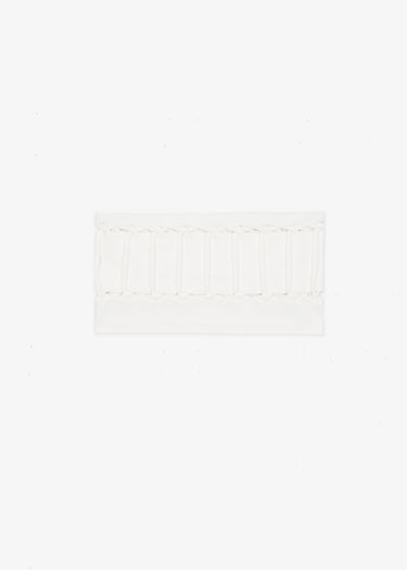 Knotted Knit Crop Top - White