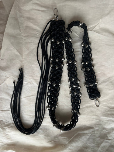 Handknot Bag Strap - Silver
